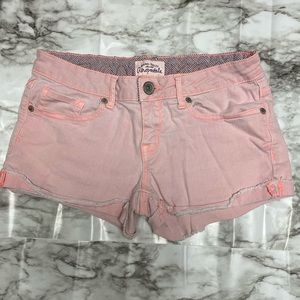 Aeropostale Peach Jean Shorts